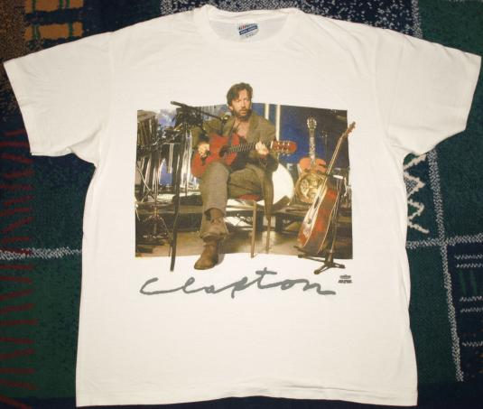 Vintage 1990s ERIC CLAPTON Unplugged Concert T-Shirt