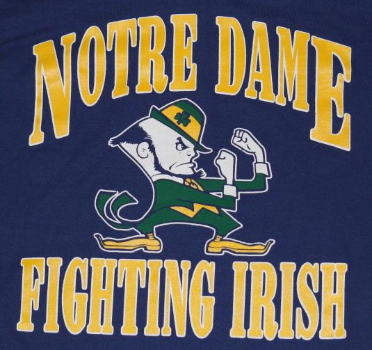 Vintage 1980s NOTRE DAME University Fighting Irish Shirt