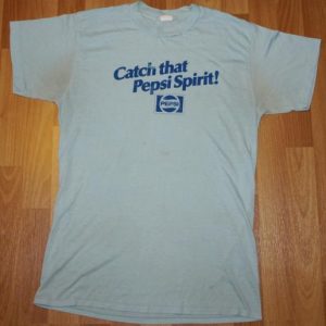 1970s Catch That Pepsi Spirit T-Shirt Paper Thin T-Shirt