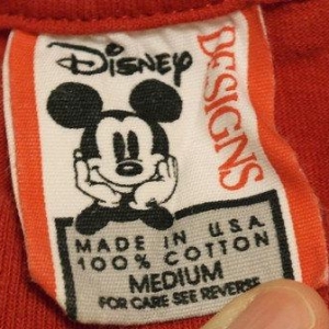 Vintage 1980s Disneyland Mickey Mouse Red T-Shirt