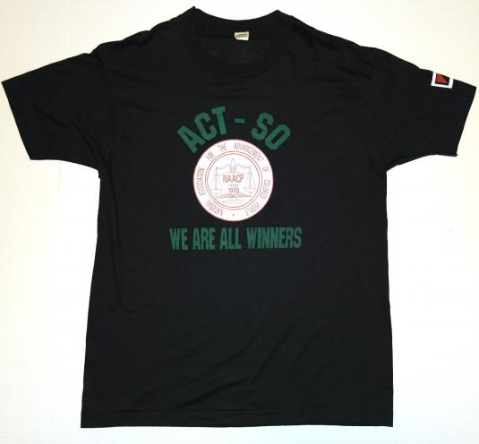 VTG 80s NAACP African American Black Screen Stars T-Shirt