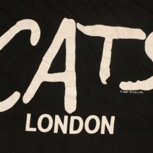 Vintage 1981 CATS London Andrew Lloyd Webber T-Shirt