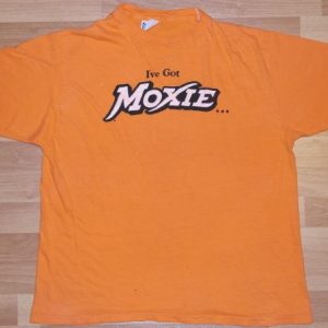 Vintage 1980's Maine MOXIE Soda Pop 1984 Orange T-Shirt