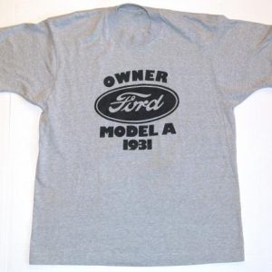 Vintage 1980s 1931 FORD Owner Screen Stars T-Shirt 80s