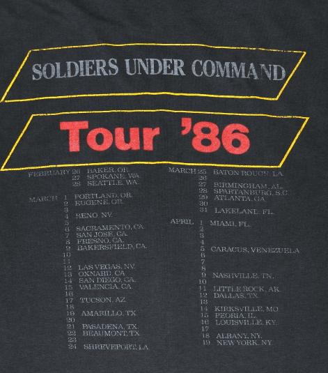 Vintage 1986 STRYPER Soldiers Under Command 1986 T-Shirt