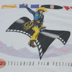 Vintage 1991 Telluride Colorado Cowboy Film Festival Shirt