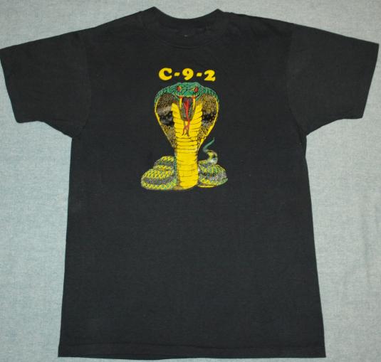 Vintage Black COBRA 1980s T-Shirt 80sC-9-2