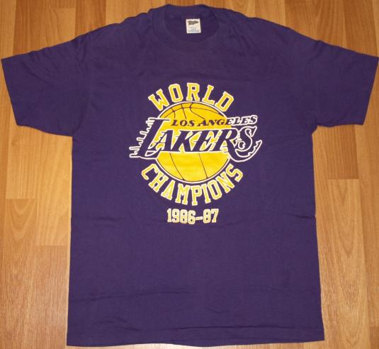 Vintage 1986 LOS ANGELES LA LAKERS NBA Championship Shirt