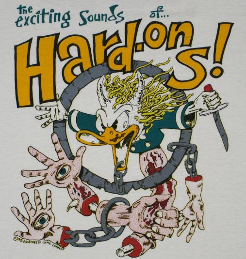 VINTAGE 1990’s 1991 THE HARD ONS Concert Tour T-Shirt