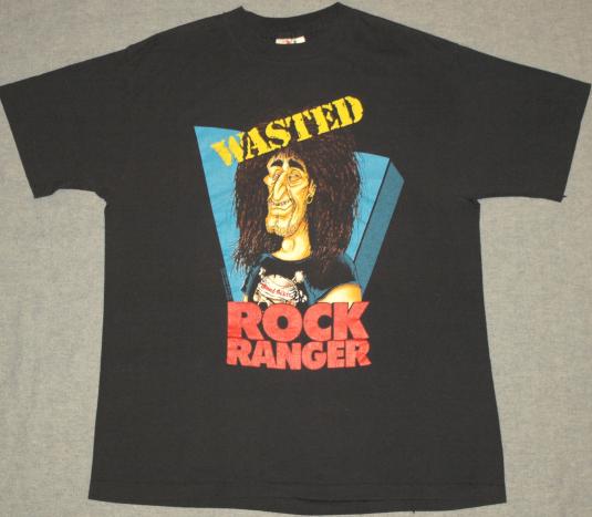 VTG 80s Great White Wasted Rock Ranger Tour t.shirt Orinal