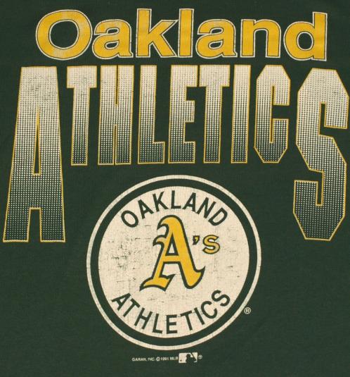 Vintage Oakland A’s MLB Baseball Soft Thin 50/50 T-Shirt