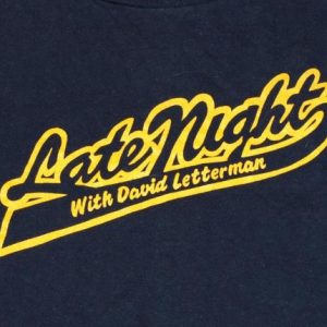 Vintage 1980s Champion Late Night with Dave Letterman Shirt
