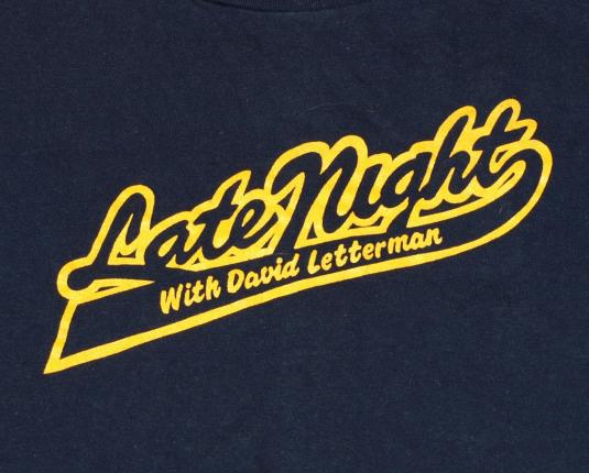 Vintage 1980s Champion Late Night with Dave Letterman Shirt