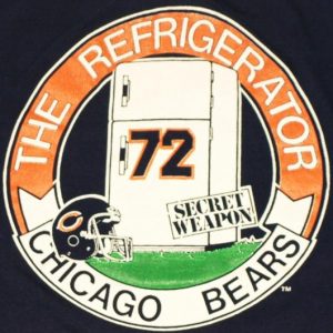 Vintage 1980s Chicago Bears Refrigerator Perry T-Shirt