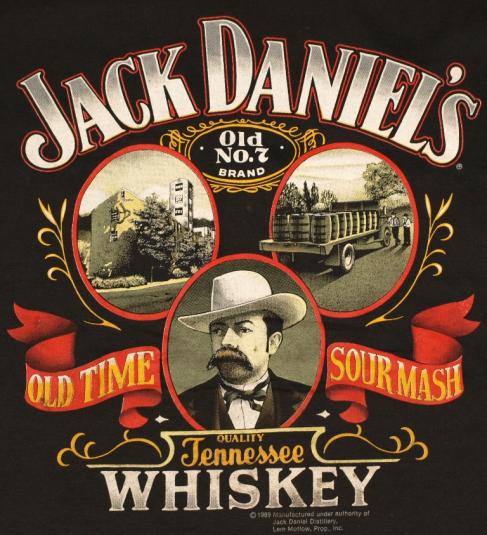 Vintage 1980’s Jack Daniels T-Shirt Tennessee Whiskey 1989