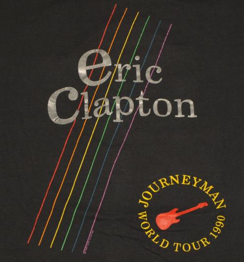 Vintage 1990 Eric Clapton world Tour Concert T-Shirt