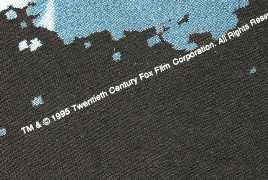 Vintage 1995 X-Files TV Show Logo T-Shirt