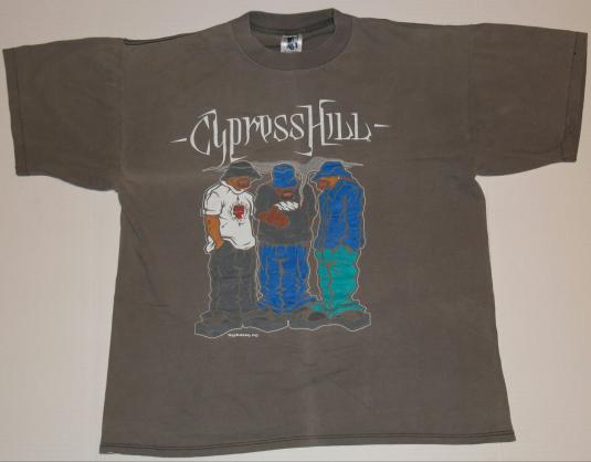 Vintage 1992 Cypress Hill Hip HopTourWeed T-Shirt 1990s