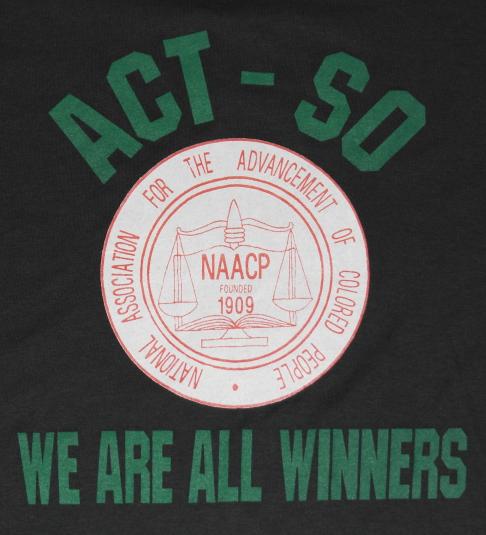VTG 80s NAACP African American Black Screen Stars T-Shirt