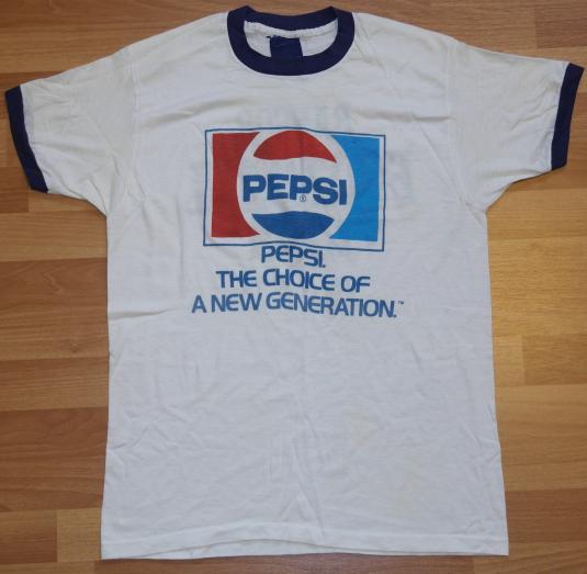Vintage 80’s Pepsi Generation Bangor Maine Football T-Shirt