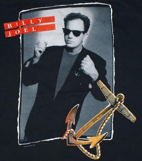 Vintage 1989 BILLY JOEL Storm Front Concert Tour T-Shirt Te