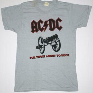 VTG 1981 AC/DC For Those About To Rock Original T-Shirt