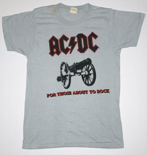 VTG 1981 AC/DC For Those About To Rock Original T-Shirt