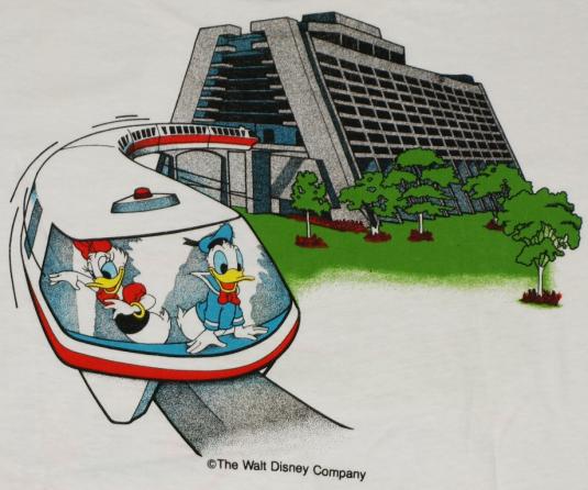 Vintage Walt Disney Donald Duck Goofy Deadstock T-Shirt