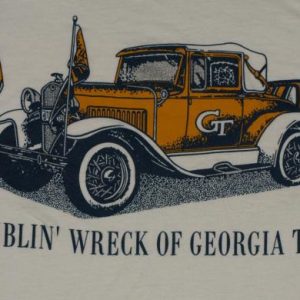 Vintage 1990s Georgia Tech Ramblin Wreck University T-Shirt