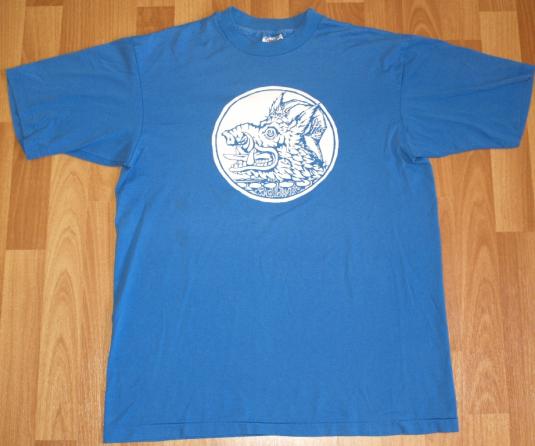 Vintage 1980s Warthog Baseball Mascot Logo T-Shirt