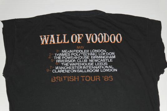 Vintage 1986 WALL OF VOODOO Concert Tour T-Shirt 1980s