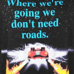 Vintage 1990s BACK TO THE FUTURE DeLorean T-Shirt
