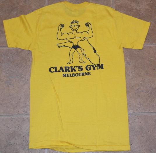 Vintage 1980s Clark’s Gym Melbourne Florida Tee T-Shirt 80s