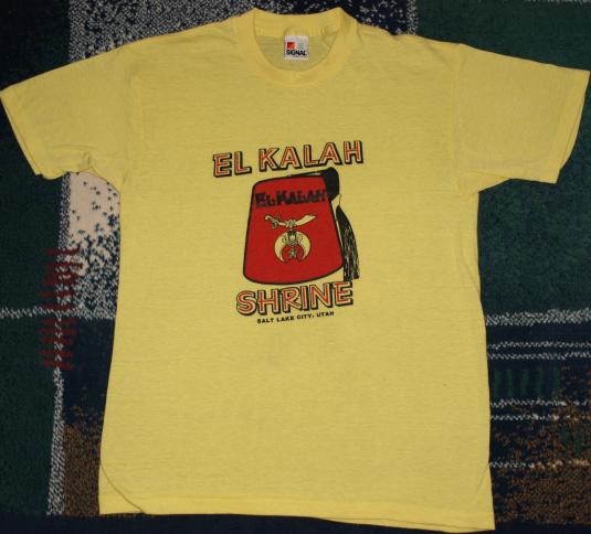 Vintage 1980s El Kalah Shrine Temple Salt Lake City T-Shirt