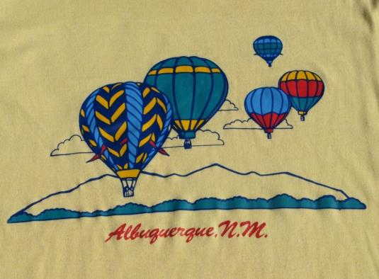 Vintage 1980s Albuquerque New Mexico Balloon Festival Shirt