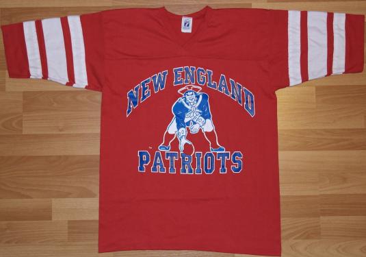 Vintage 1980s New England Patriots Jersey Shirt NFL Football