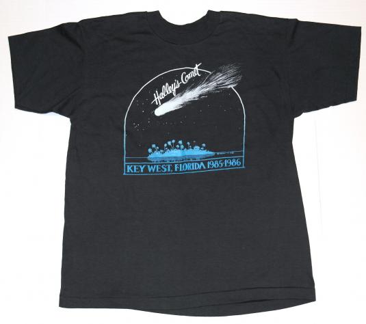 Vintage 1980’s KEY WEST Florida HALLEYS COMET T-Shirt