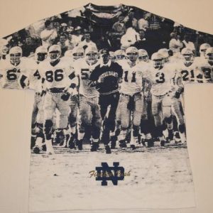 VTG 1994 NOTRE DAME UNIVERSITY Football All-Around T-Shirt