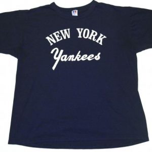 Vintage 1980's NEW YORK YANKEES MLB Baseball T-Shirt 80s