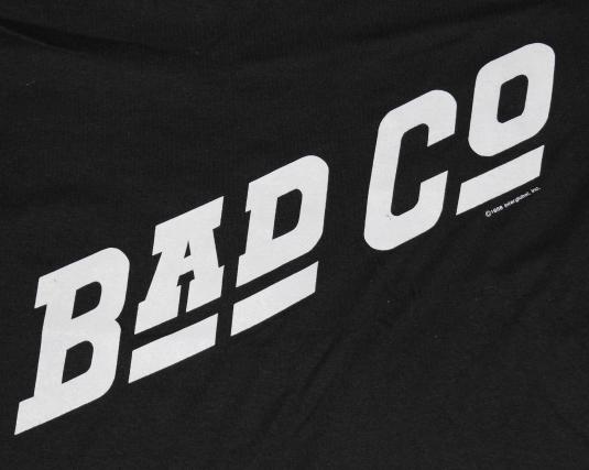 Vintage 1980s BAD COMPANY 1988 Black ORIGINAL T-Shirt