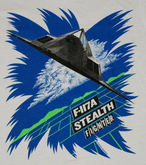 Vintage F-117A STEALTH Fighter Jet Military T-Shirt