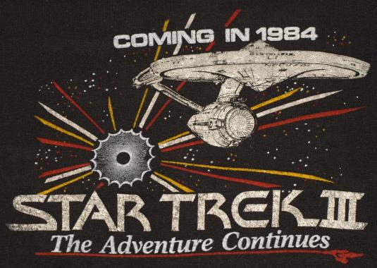 Vintage 1980s STAR TREK III 3 Movie T-Shirt Original Shirt