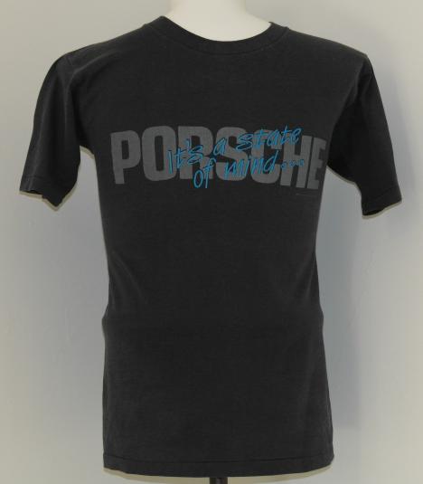 Vintage 1980s PORSCHE Logo Car 80s T-Shirt Soft Thin