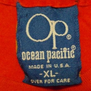 Vintage 1980s OP OCEAN PACIFIC Surfing T-Shirt Red