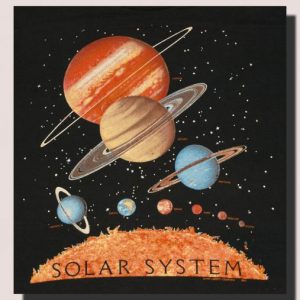 Vintage 1990s Solar System space Planets t-shirt 90s