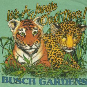 Vintage Bush Gardens Tiger Leopard T-Shirt