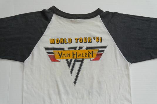 Vintage 1981 VAN HALEN World Tour T-Shirt 1980s