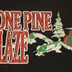 Vintage 1980s Lone Pine California Wildfire Blaze T-Shirt