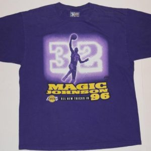 Vintage 1990's Magic Johnson LA Lakers Los Angelas T-Shirt