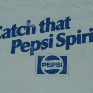 1970s Catch That Pepsi Spirit T-Shirt Paper Thin T-Shirt